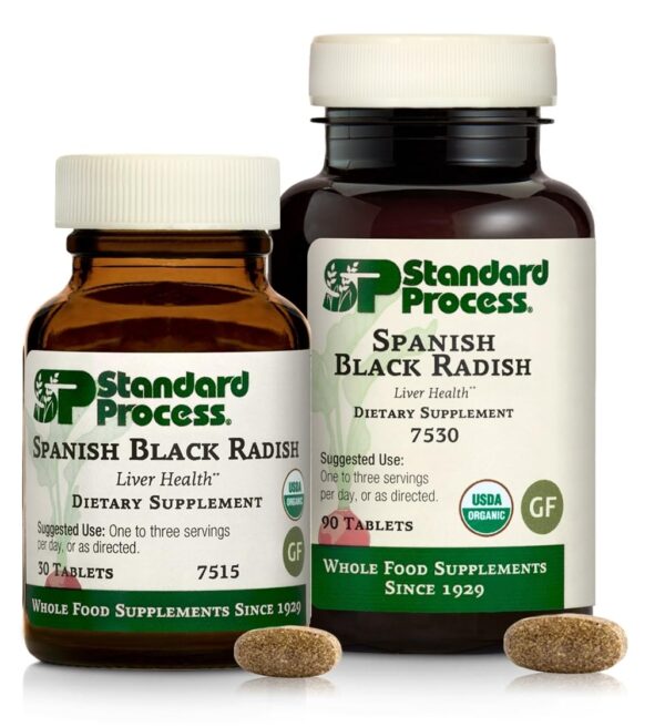 Tabletas de rábano negro español Standard Process