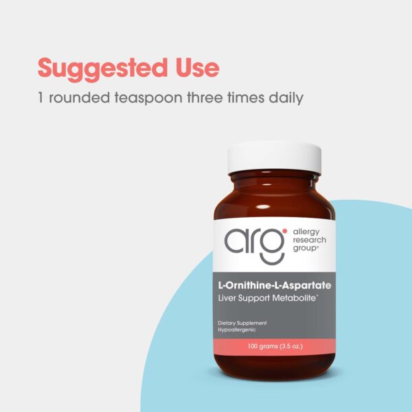 Presentación polvo L-Ornitina-L-Aspartato apoyo hepático
