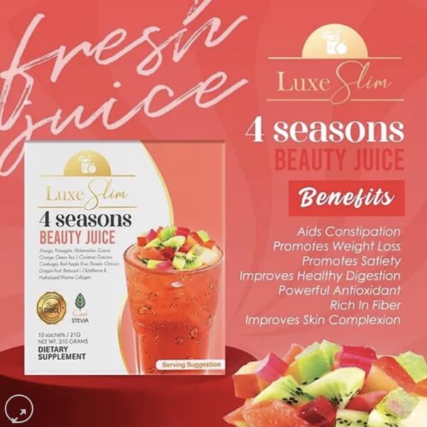 Caja del jugo en polvo Luxe Slim 4 Seasons Belleza