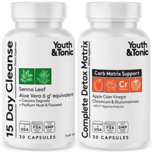 Youth & Tonic Detox Colon cápsulas para limpieza y energía
