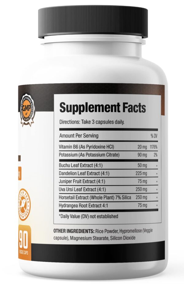 Etiqueta frontal diurético natural Listol para piernas y pies