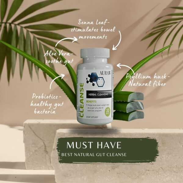 AURAW ingredientes naturales limpieza colon