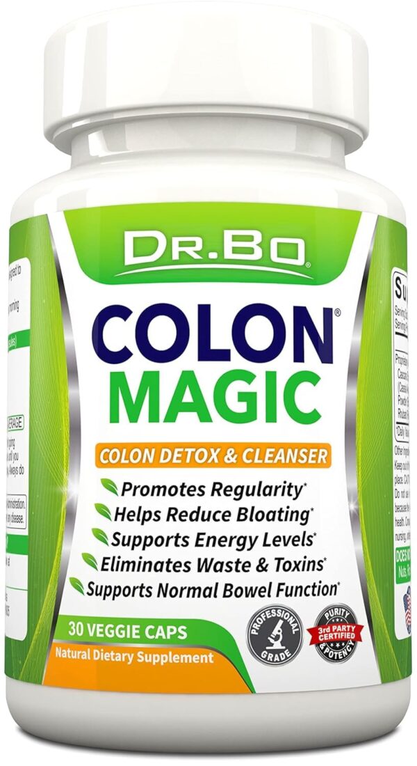 Detalle ingredientes suplemento detox colon DR. BO