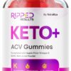 Paquete y gomitas NutraRize Ripped Results Keto + ACV 60 unidades