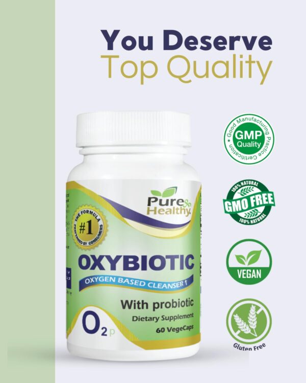 Cápsulas vegetales Pure & Healthy Oxybiotic para digestión