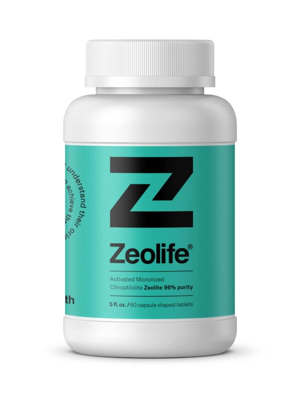 Botella Ancient Health Zeolite activada 60 cápsulas 1 gramo