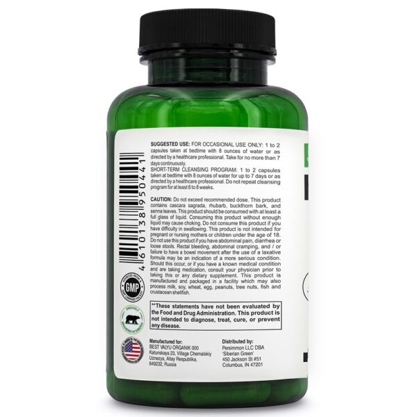 Cápsulas Siberian Green mezcla herbal tradicional siberiana 90