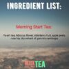 Detalle hojas té detox Skinny Herbs Morning Start 14 días