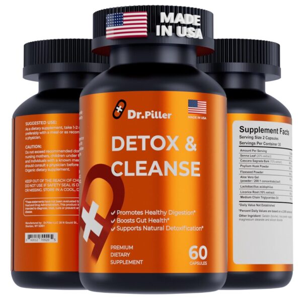 Dr.Piller detox cleanse cápsulas para soporte de colon e hígado
