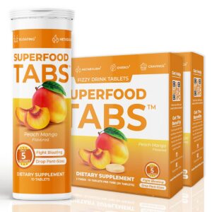 Paquete de Superfood Tabs sabor durazno mango
