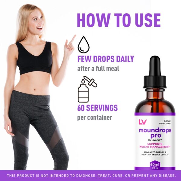 Paquete de 3 frascos Moundrops Pro fórmula líquida