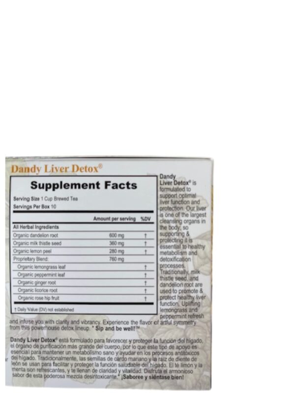 Lifestyle Awareness té detox 40 bolsitas para bienestar natural