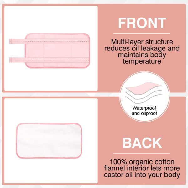 Paquete de aceite de ricino para detox y alivio dolores músculos