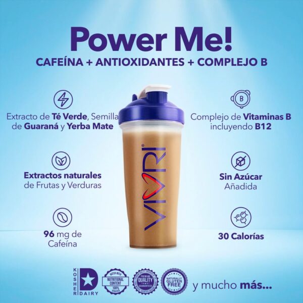 VIVRI PowerMe fórmula certificada vegana y sin gluten