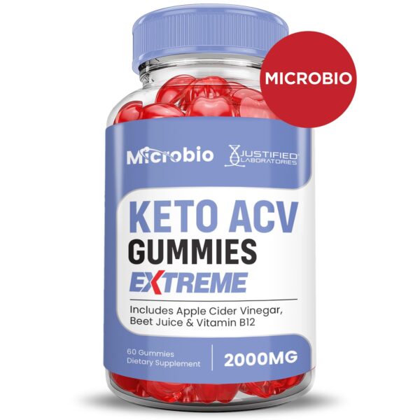 Detalle gomitas Microbio Keto ACV sabor natural sin OMG