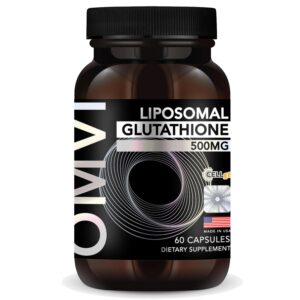 Cápsulas liposomales glutatión 500mg OMVI paquete 60 cápsulas