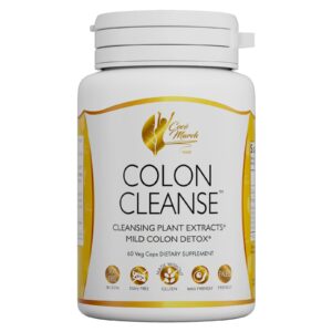 Botella de suplemento Cocó March limpieza de colon con cápsulas vegetales