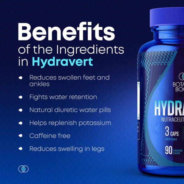 Frasco pastillas Hydravert para eliminar exceso de líquidos