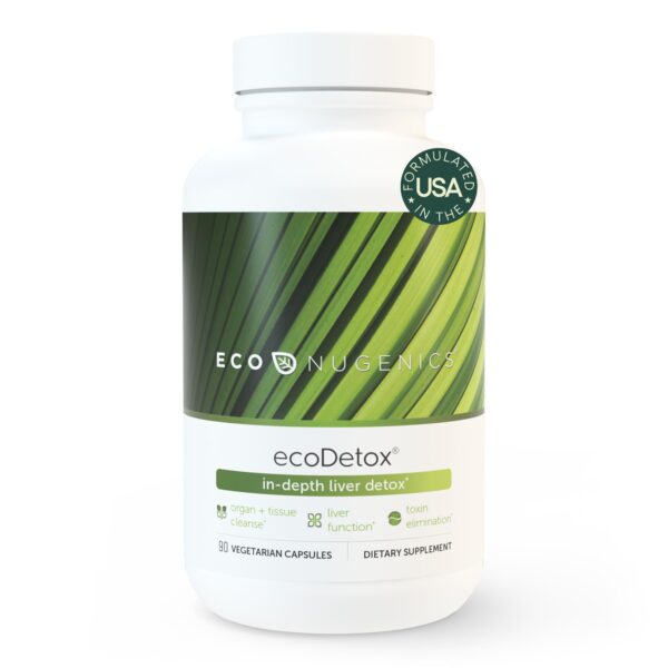 Botella ecoDetox de EcoNugenics para limpieza hepática