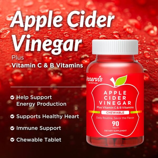 Suplemento vinagre sidra manzana Innervisnutrition botella frontal
