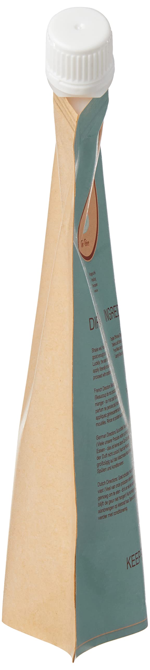 Detalle botella Ecoslay enjuague jengibre y moringa