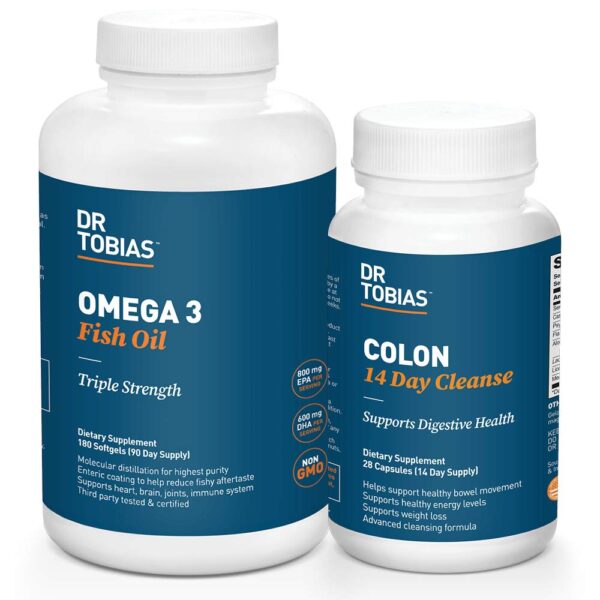 Dr Tobias pack Omega 3 y limpieza colon 14 días