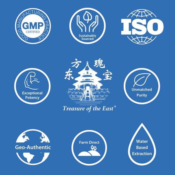 Extracto herbal china certificada GMP Treasure of the East