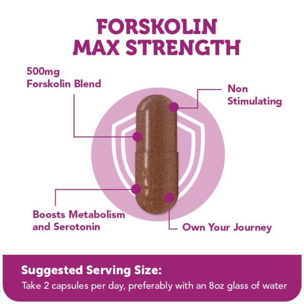 cápsulas Vitamin Bounty Forskolin control natural de peso