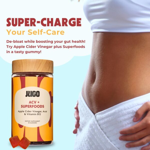 Paquete frontal JUGO ACV + Energy gomitas sin gluten