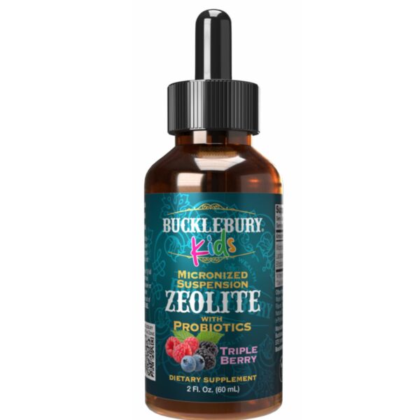 Bucklebury zeolite suspensión líquida sabor frutos del bosque botella