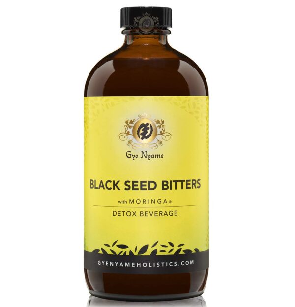Black Seed Bitters botella con moringa paquete de 3