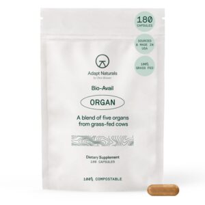 Suplemento Adapt Naturals mezcla órganos res cápsulas