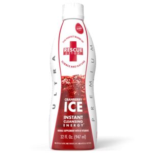Rescue Detox ICE sabor arándano 32oz para limpieza rápida y duradera