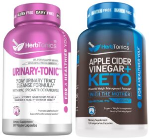 Herbtonics suplemento limpieza tracto urinario fórmula UTI concentrada