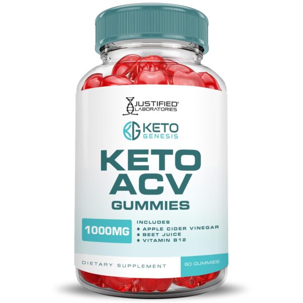 Detalle gomitas Keto Genesis vinagre sidra manzana 1000mg