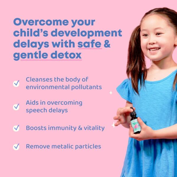 JoySpring gotas detox con extracto de cilantro para niños concentrados