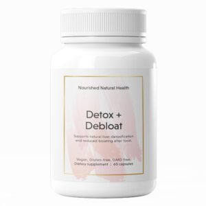 Nourished Detox Debloat suplemento vegano con cardo mariano