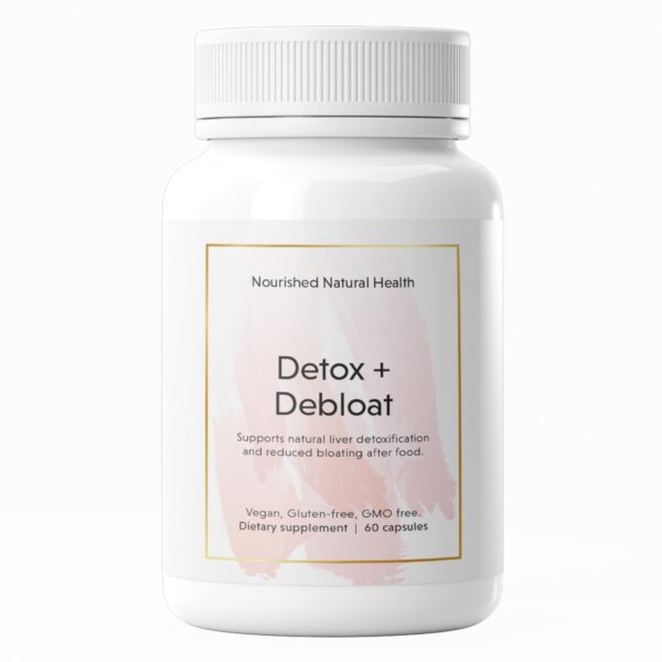 Nourished Detox Debloat suplemento vegano con cardo mariano