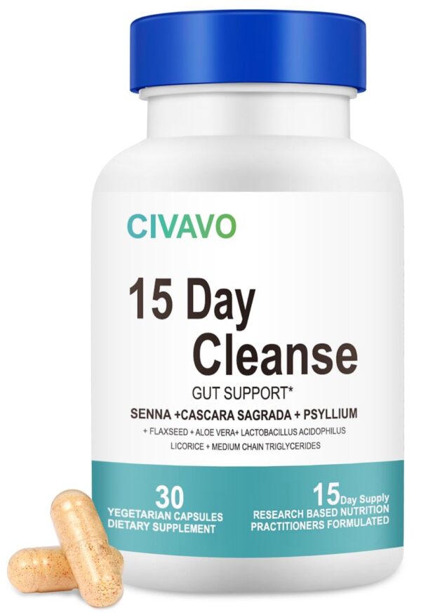 Frente de Civavo limpieza intestinal cápsulas