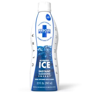 Botella Rescue Detox ICE sabor arándano para limpieza rápida