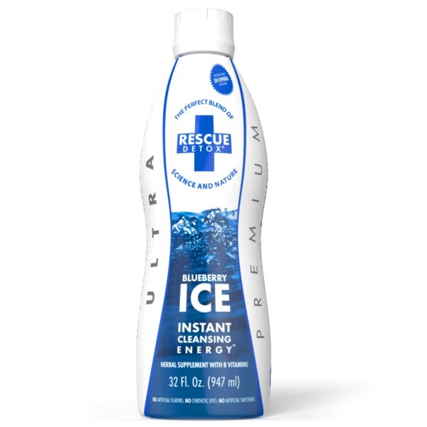 Botella Rescue Detox ICE sabor arándano para limpieza rápida