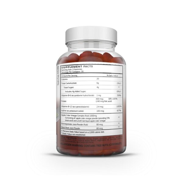 Gomitas keto veganas con vitaminas y raíz de betabel Herba Heal