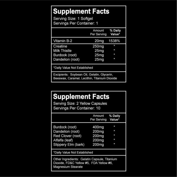 Mezcla natural de psyllium, hierbas y vitaminas para detox