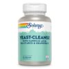 Frasco de cápsulas vegetarianas Solaray Yeast-Cleanse para desintoxicación de levaduras