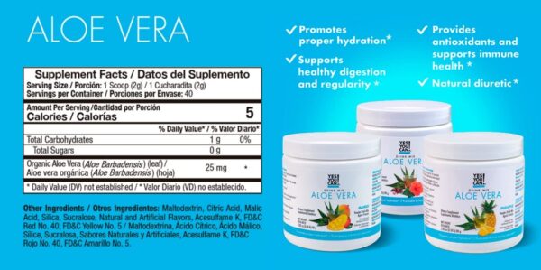 Presentación completa del kit detox Sí Puedes! sabor piña