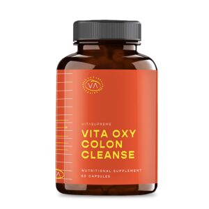 Frasco VITASUPREME Vita Oxy limpieza de colon 60 cápsulas veganas