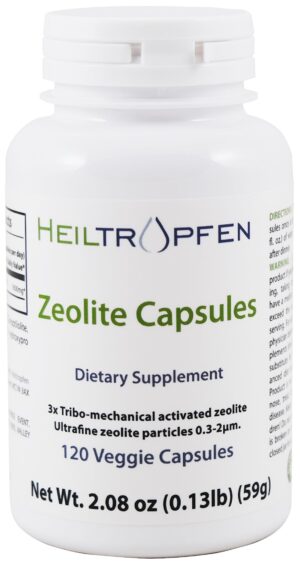 Suplemento Zeolite Heiltropfen 120 cápsulas para desintoxicación
