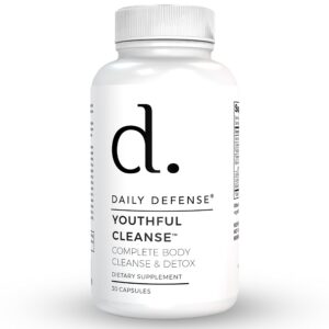 Suplementos de limpieza de colon detox Daily Defense para estreñimiento