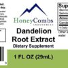 frontal botella suplemento raíz de diente de león HoneyCombs