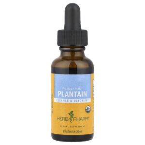 Botella extracto líquido plátano orgánico Herb Pharm